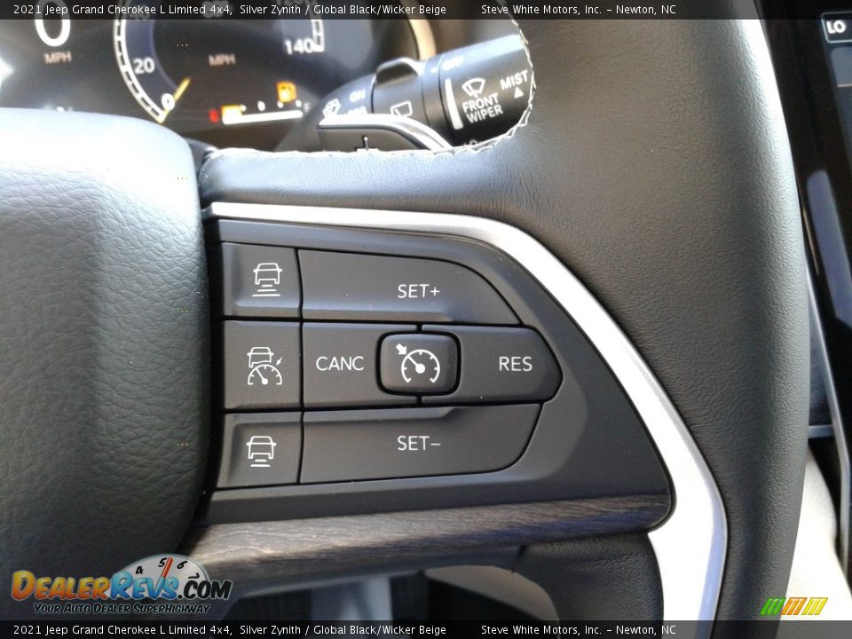 2021 Jeep Grand Cherokee L Limited 4x4 Silver Zynith / Global Black/Wicker Beige Photo #22