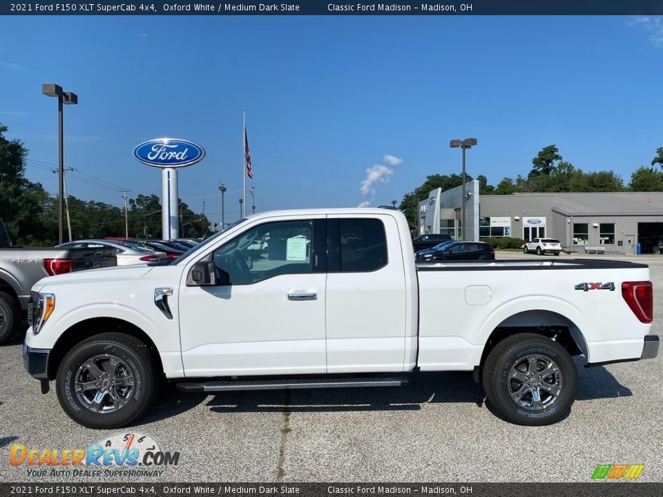 2021 Ford F150 XLT SuperCab 4x4 Oxford White / Medium Dark Slate Photo #10