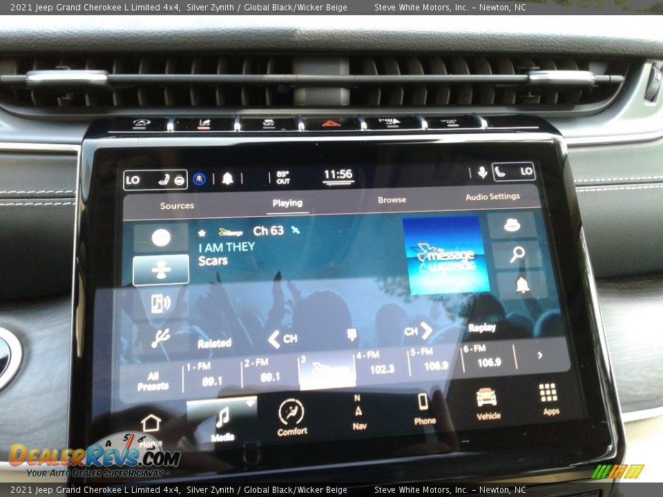 2021 Jeep Grand Cherokee L Limited 4x4 Silver Zynith / Global Black/Wicker Beige Photo #24