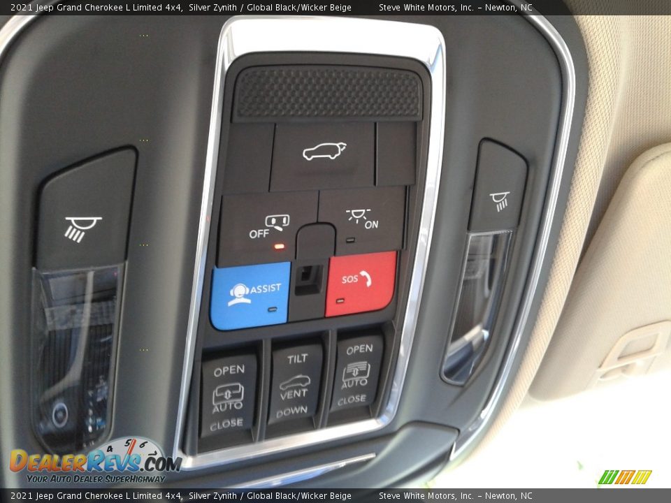 2021 Jeep Grand Cherokee L Limited 4x4 Silver Zynith / Global Black/Wicker Beige Photo #31