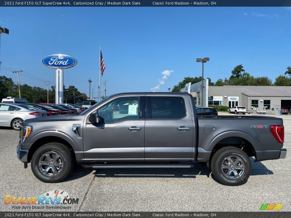 2021 Ford F150 XLT SuperCrew 4x4 Carbonized Gray / Medium Dark Slate Photo #2