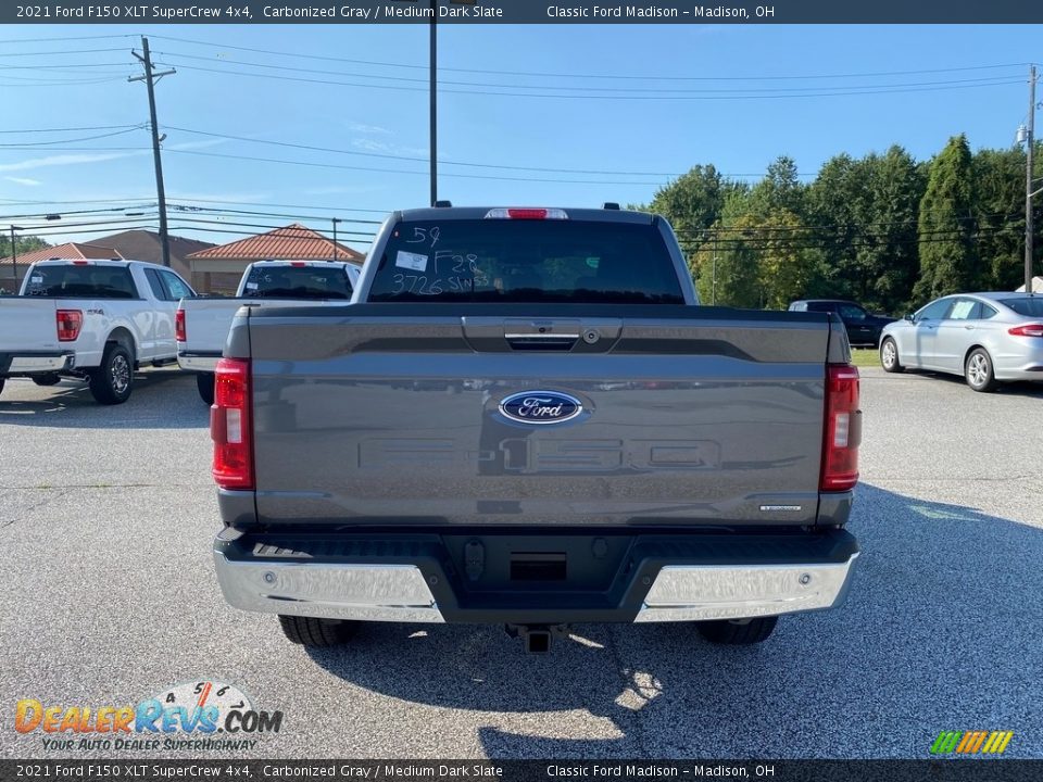2021 Ford F150 XLT SuperCrew 4x4 Carbonized Gray / Medium Dark Slate Photo #4