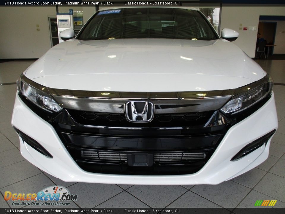 2018 Honda Accord Sport Sedan Platinum White Pearl / Black Photo #2