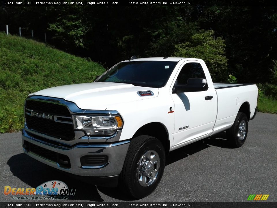 2021 Ram 3500 Tradesman Regular Cab 4x4 Bright White / Black Photo #2