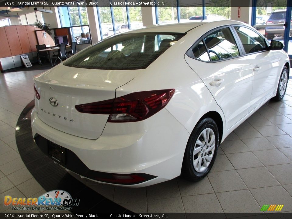 2020 Hyundai Elantra SE Quartz White Pearl / Black Photo #7