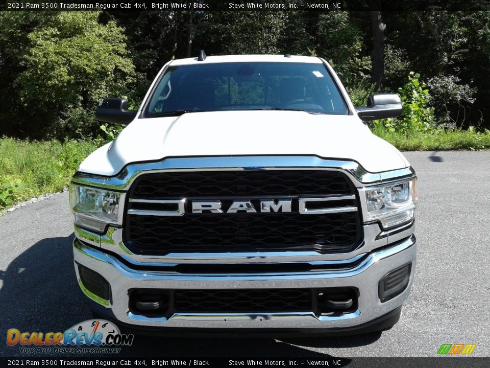 2021 Ram 3500 Tradesman Regular Cab 4x4 Bright White / Black Photo #3