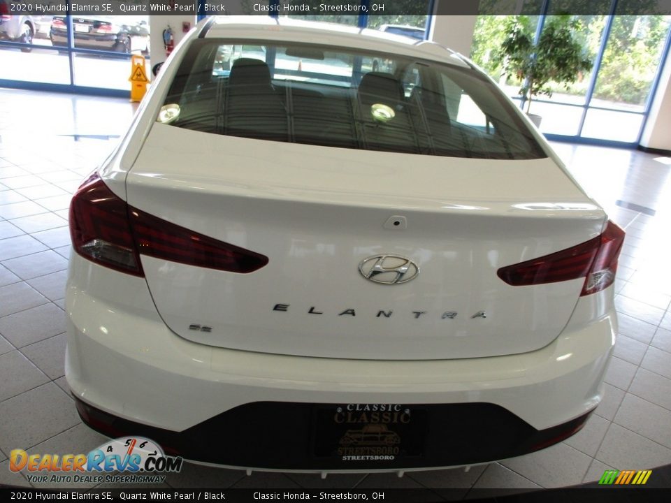 2020 Hyundai Elantra SE Quartz White Pearl / Black Photo #8