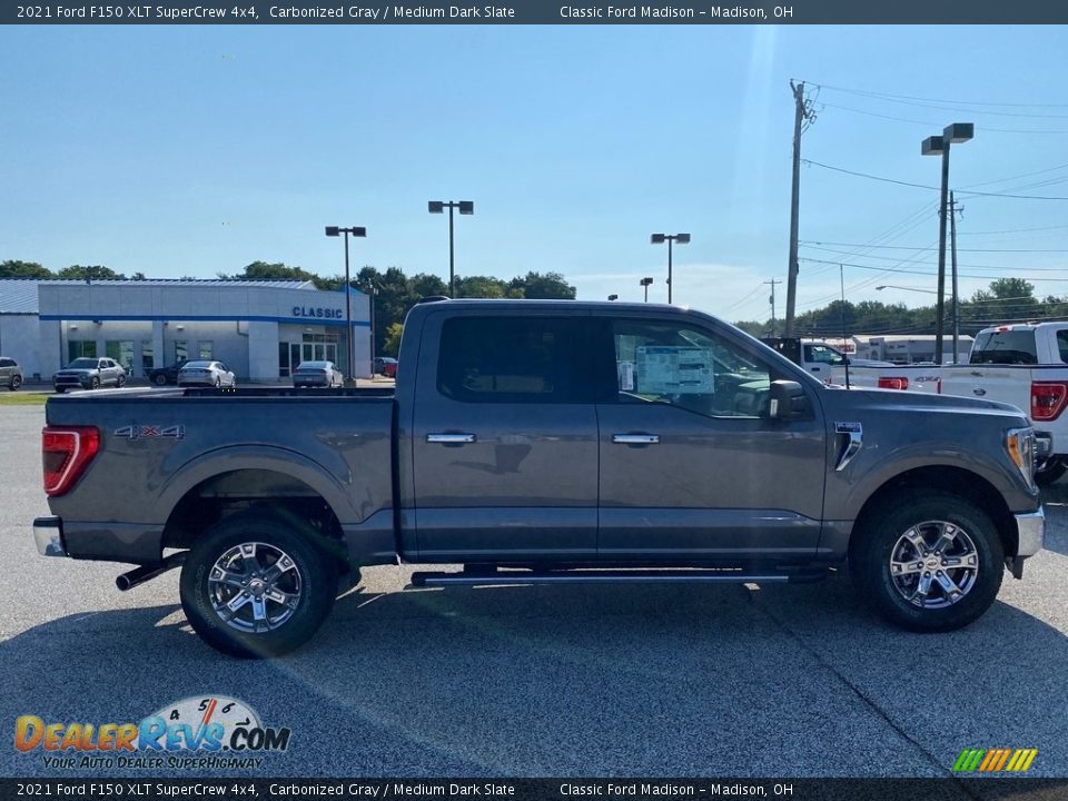 2021 Ford F150 XLT SuperCrew 4x4 Carbonized Gray / Medium Dark Slate Photo #7