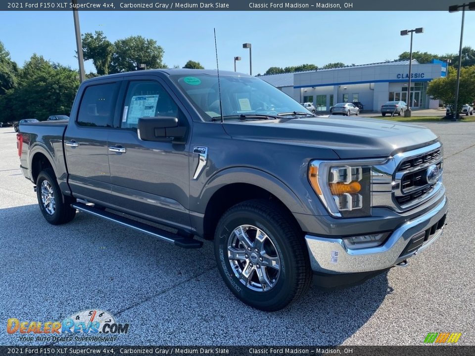 2021 Ford F150 XLT SuperCrew 4x4 Carbonized Gray / Medium Dark Slate Photo #8