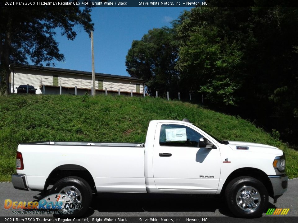 2021 Ram 3500 Tradesman Regular Cab 4x4 Bright White / Black Photo #5