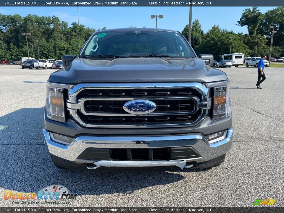 2021 Ford F150 XLT SuperCrew 4x4 Carbonized Gray / Medium Dark Slate Photo #9