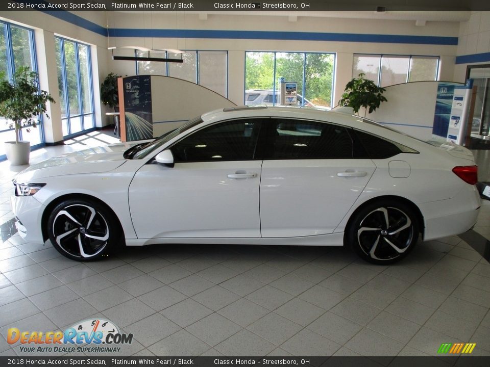 2018 Honda Accord Sport Sedan Platinum White Pearl / Black Photo #8