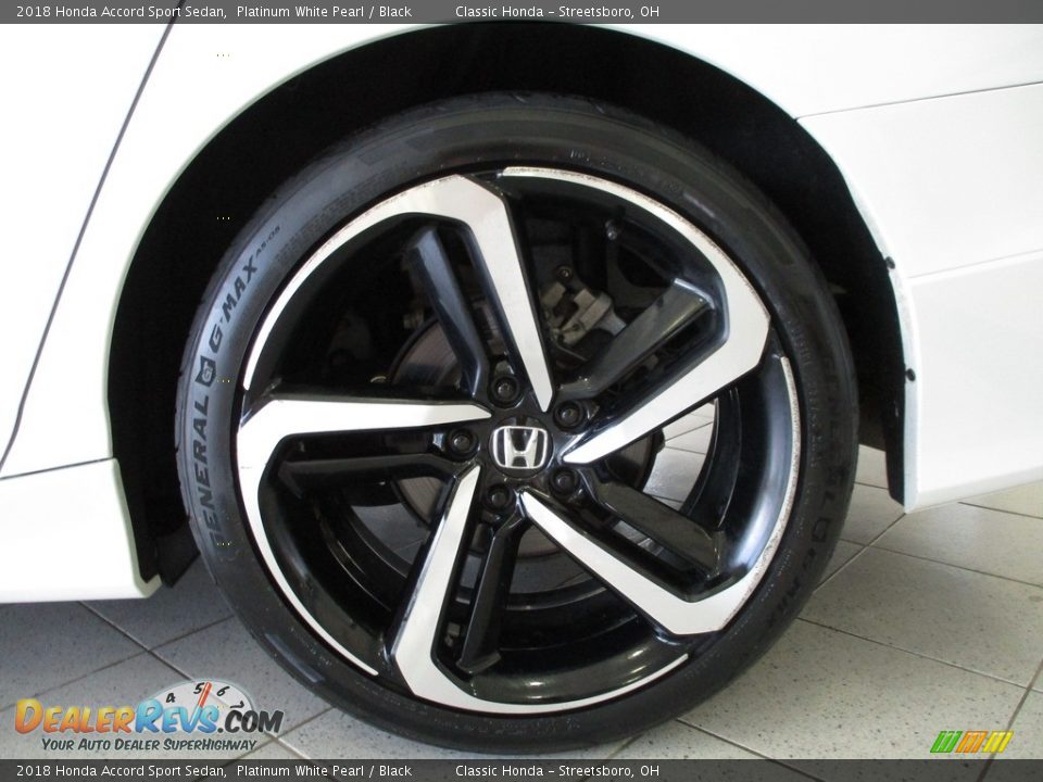 2018 Honda Accord Sport Sedan Platinum White Pearl / Black Photo #9