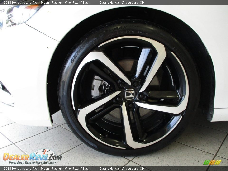 2018 Honda Accord Sport Sedan Platinum White Pearl / Black Photo #10