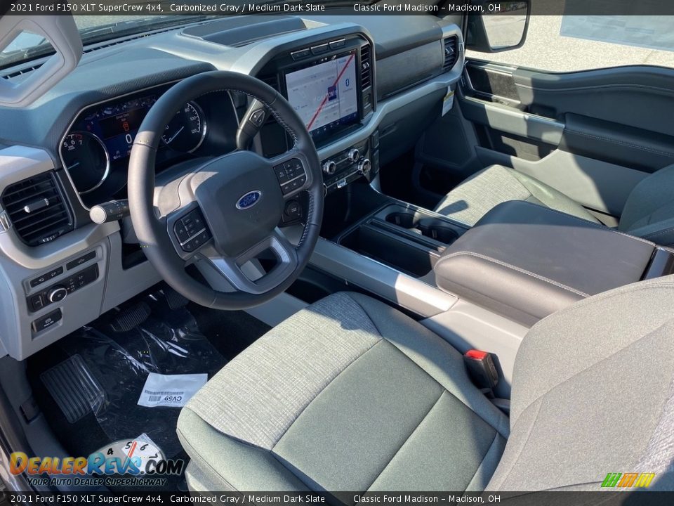2021 Ford F150 XLT SuperCrew 4x4 Carbonized Gray / Medium Dark Slate Photo #13
