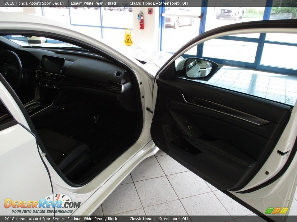 2018 Honda Accord Sport Sedan Platinum White Pearl / Black Photo #14
