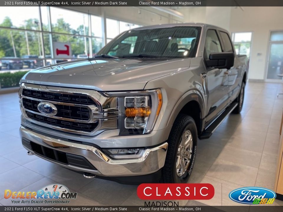 2021 Ford F150 XLT SuperCrew 4x4 Iconic Silver / Medium Dark Slate Photo #1