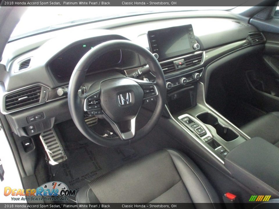 2018 Honda Accord Sport Sedan Platinum White Pearl / Black Photo #23