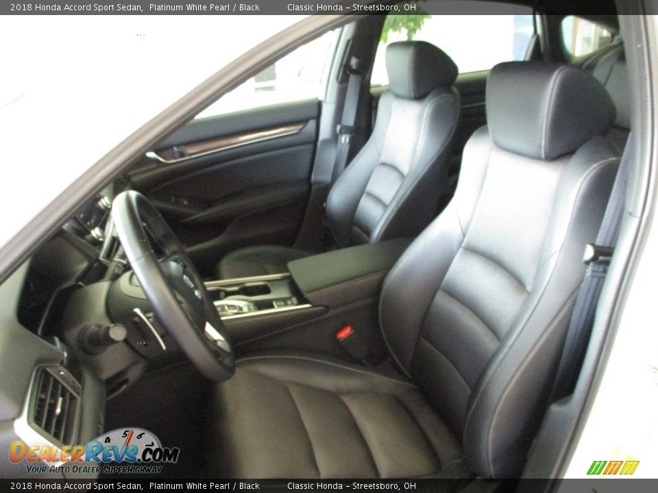 2018 Honda Accord Sport Sedan Platinum White Pearl / Black Photo #24