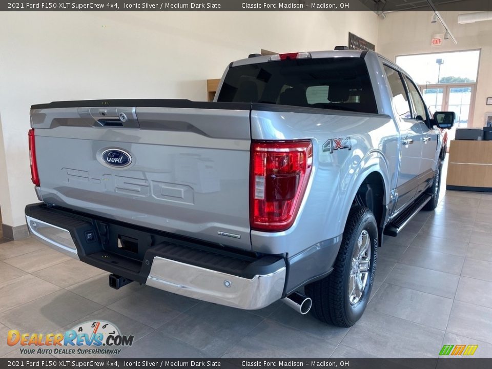 2021 Ford F150 XLT SuperCrew 4x4 Iconic Silver / Medium Dark Slate Photo #5