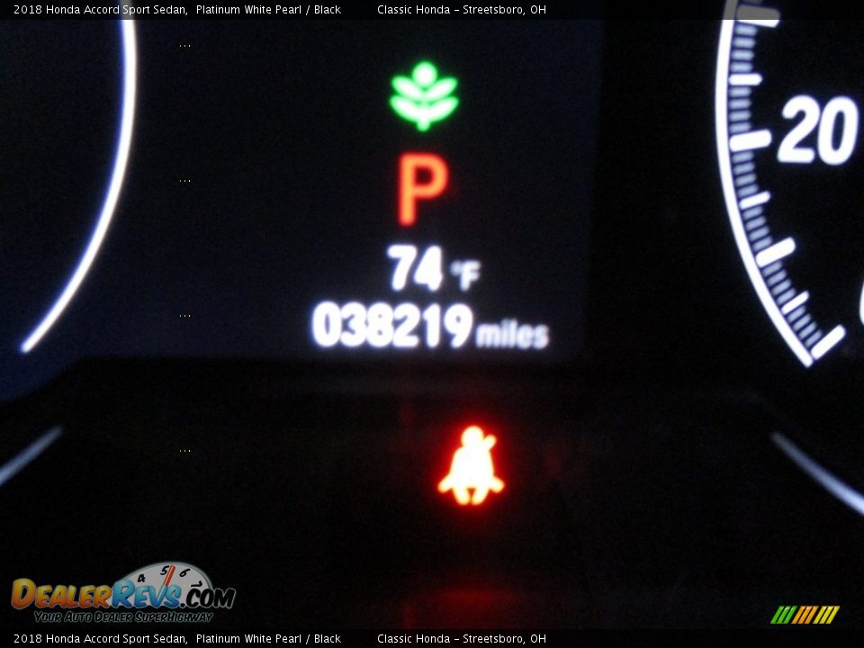 2018 Honda Accord Sport Sedan Platinum White Pearl / Black Photo #26