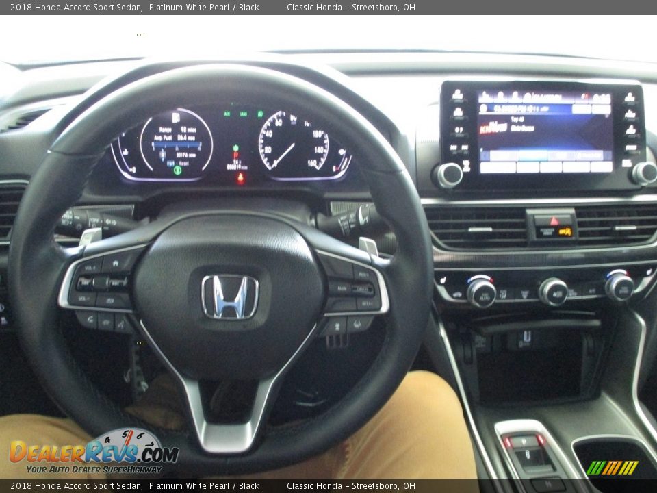 2018 Honda Accord Sport Sedan Platinum White Pearl / Black Photo #27