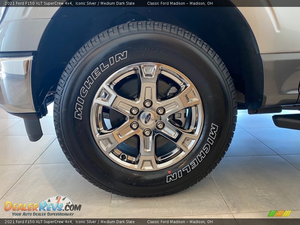 2021 Ford F150 XLT SuperCrew 4x4 Iconic Silver / Medium Dark Slate Photo #9