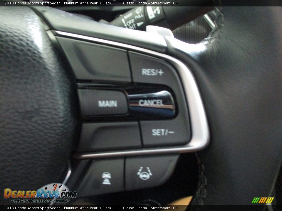 2018 Honda Accord Sport Sedan Platinum White Pearl / Black Photo #29