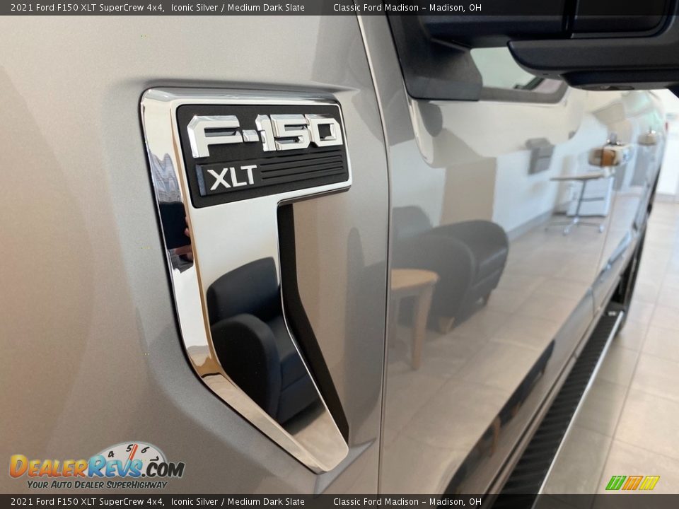 2021 Ford F150 XLT SuperCrew 4x4 Iconic Silver / Medium Dark Slate Photo #10