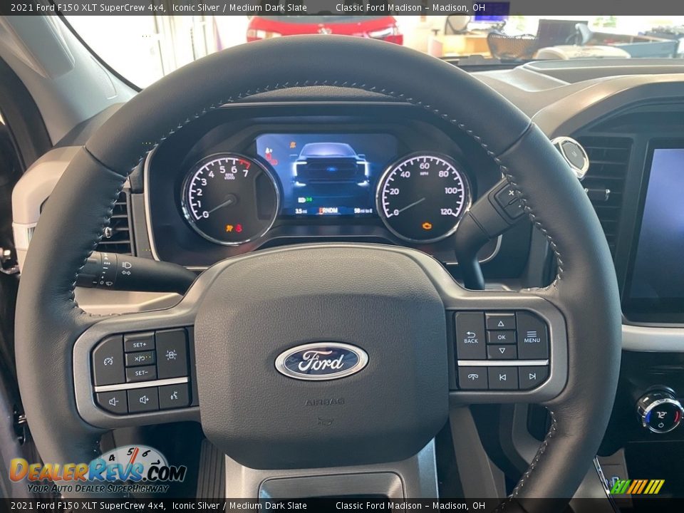 2021 Ford F150 XLT SuperCrew 4x4 Iconic Silver / Medium Dark Slate Photo #14