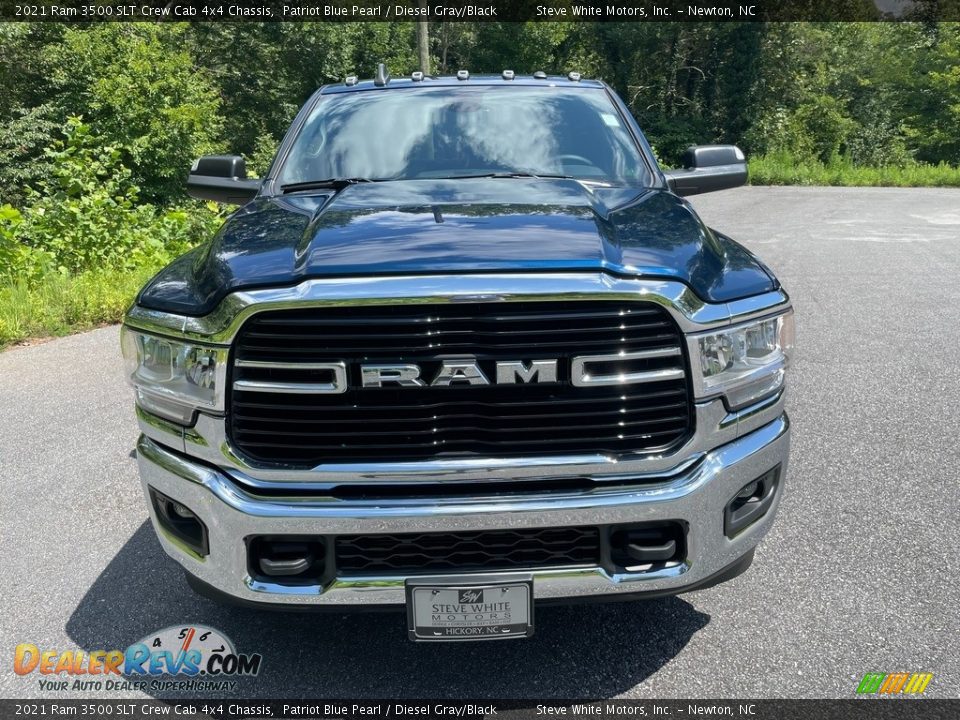 2021 Ram 3500 SLT Crew Cab 4x4 Chassis Patriot Blue Pearl / Diesel Gray/Black Photo #3