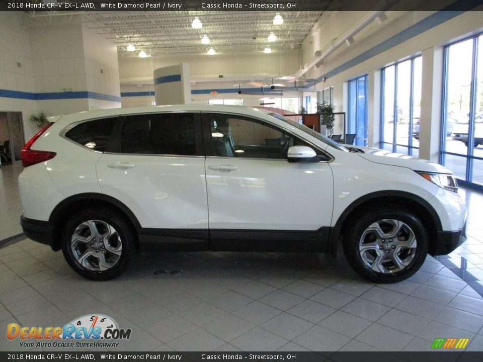 2018 Honda CR-V EX-L AWD White Diamond Pearl / Ivory Photo #4
