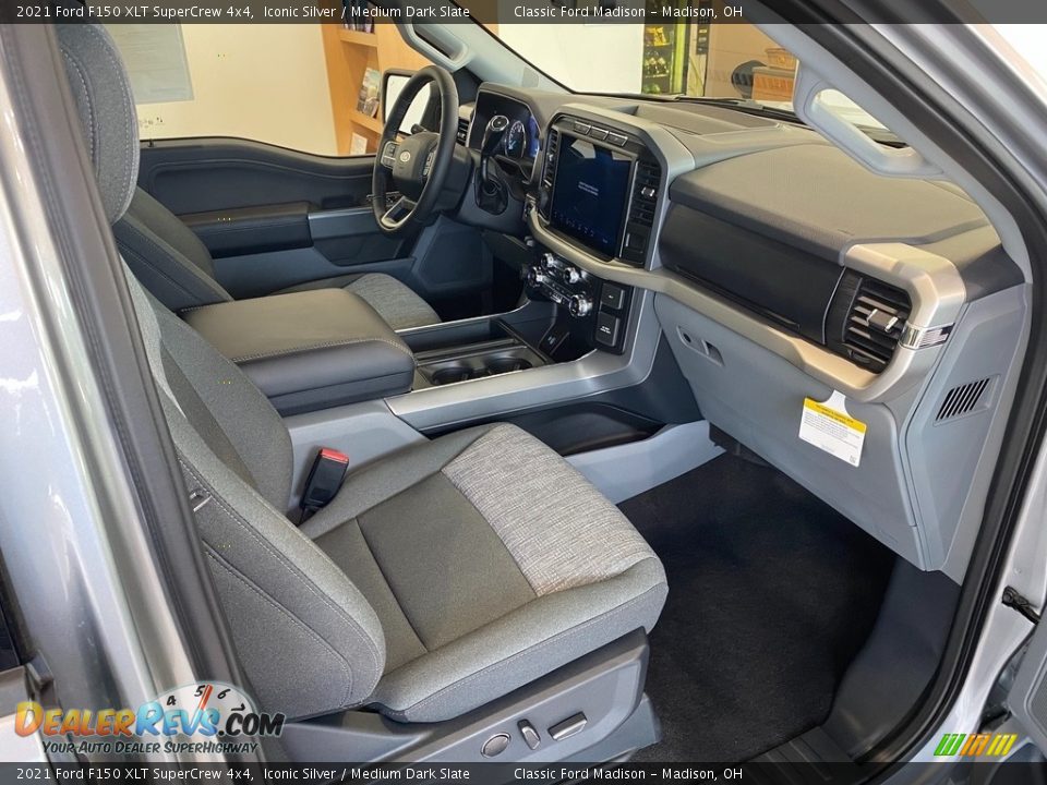 2021 Ford F150 XLT SuperCrew 4x4 Iconic Silver / Medium Dark Slate Photo #20
