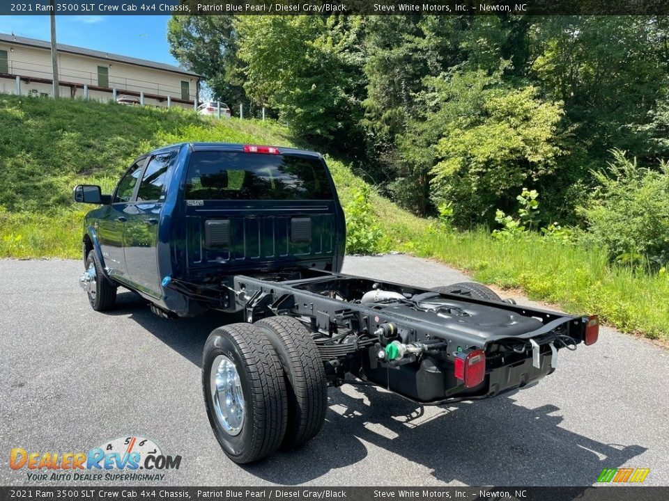 2021 Ram 3500 SLT Crew Cab 4x4 Chassis Patriot Blue Pearl / Diesel Gray/Black Photo #8