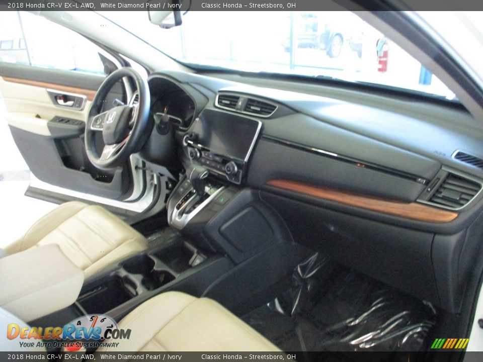 2018 Honda CR-V EX-L AWD White Diamond Pearl / Ivory Photo #15