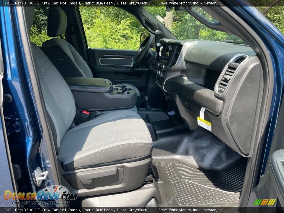 2021 Ram 3500 SLT Crew Cab 4x4 Chassis Patriot Blue Pearl / Diesel Gray/Black Photo #16