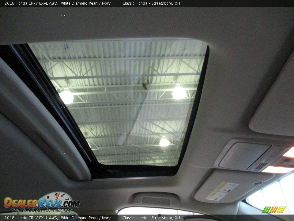 2018 Honda CR-V EX-L AWD White Diamond Pearl / Ivory Photo #17