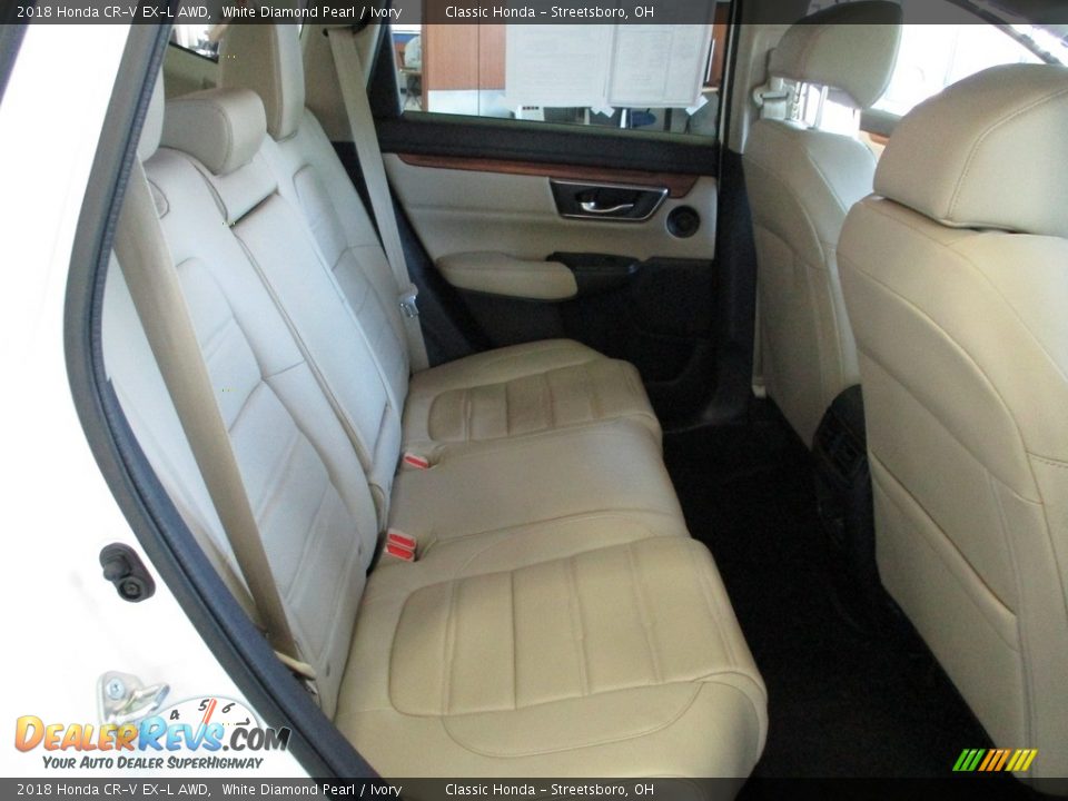2018 Honda CR-V EX-L AWD White Diamond Pearl / Ivory Photo #20