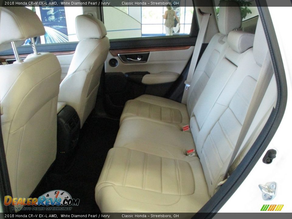2018 Honda CR-V EX-L AWD White Diamond Pearl / Ivory Photo #25