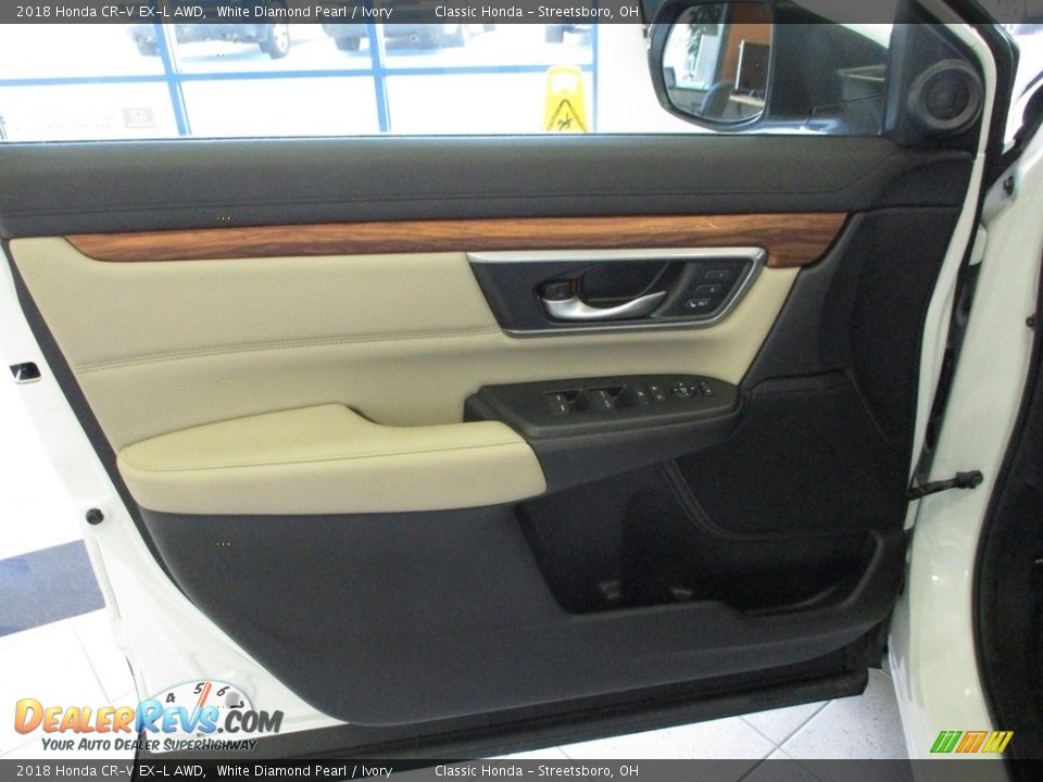 2018 Honda CR-V EX-L AWD White Diamond Pearl / Ivory Photo #26