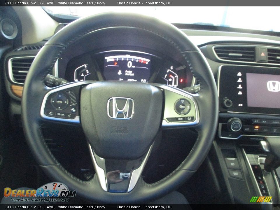 2018 Honda CR-V EX-L AWD White Diamond Pearl / Ivory Photo #30
