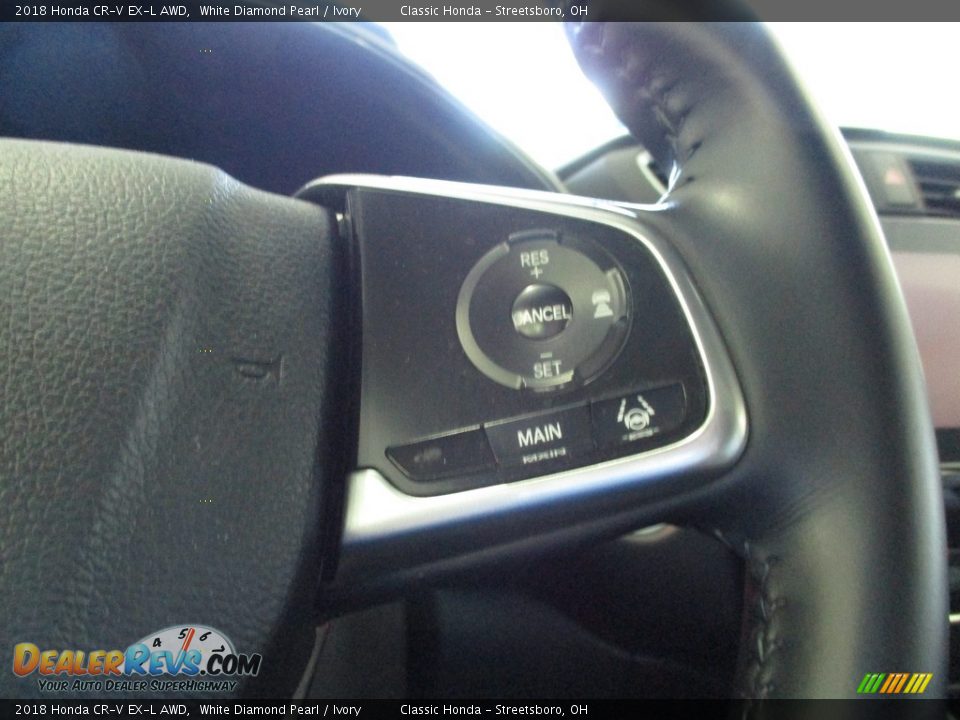 2018 Honda CR-V EX-L AWD White Diamond Pearl / Ivory Photo #32