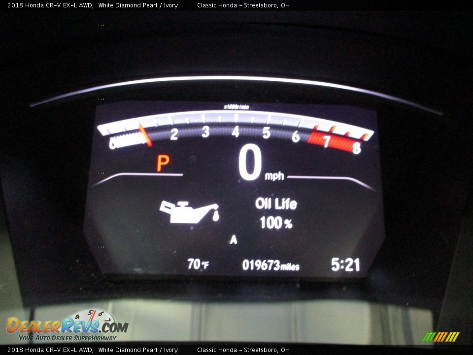 2018 Honda CR-V EX-L AWD White Diamond Pearl / Ivory Photo #33