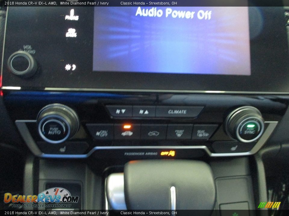 2018 Honda CR-V EX-L AWD White Diamond Pearl / Ivory Photo #35