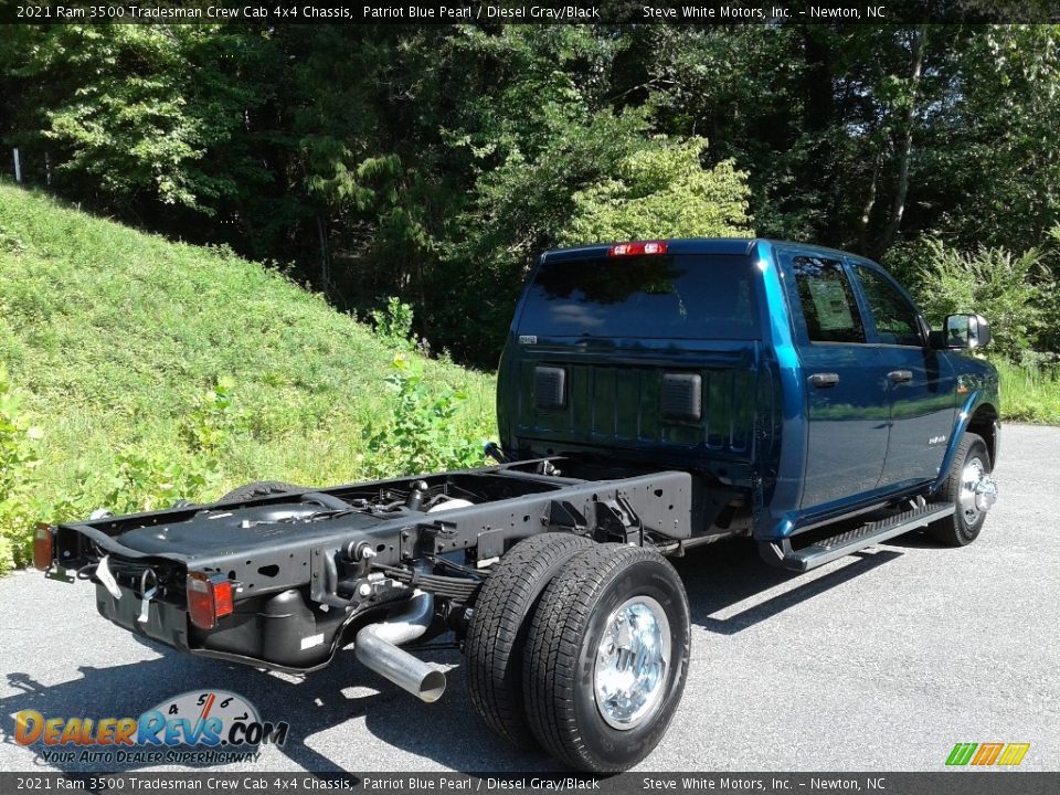 2021 Ram 3500 Tradesman Crew Cab 4x4 Chassis Patriot Blue Pearl / Diesel Gray/Black Photo #6