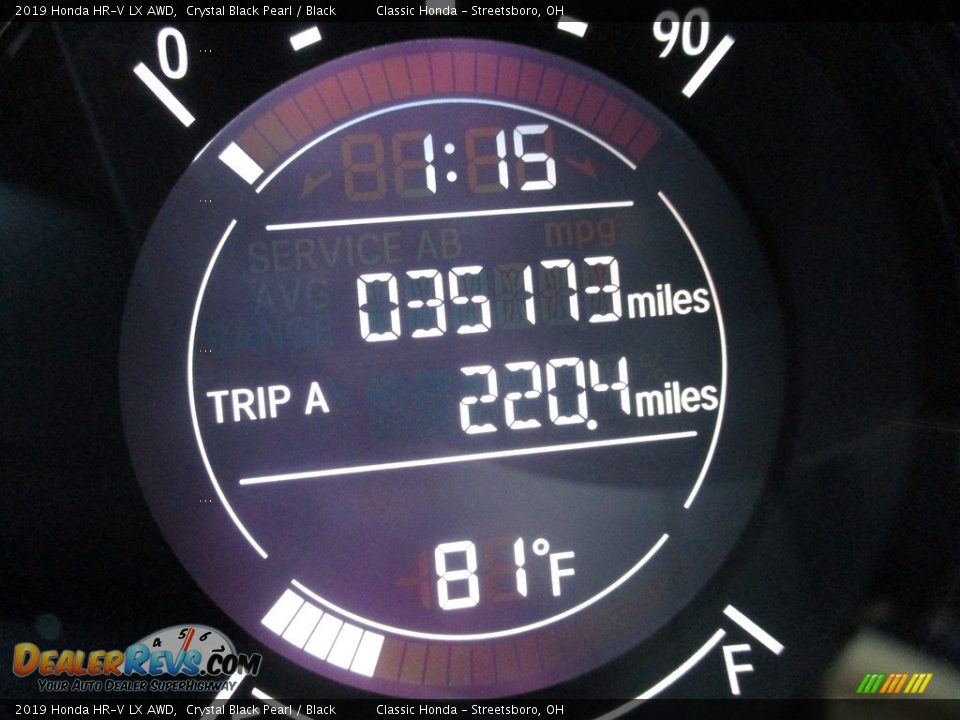 2019 Honda HR-V LX AWD Crystal Black Pearl / Black Photo #29