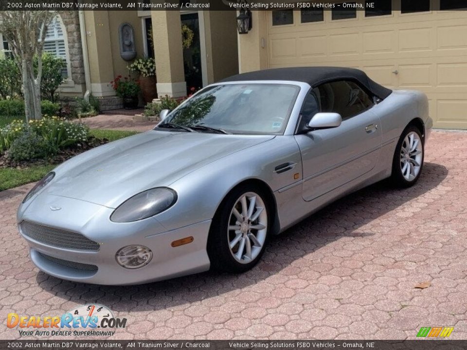 2002 Aston Martin DB7 Vantage Volante AM Titanium Silver / Charcoal Photo #2