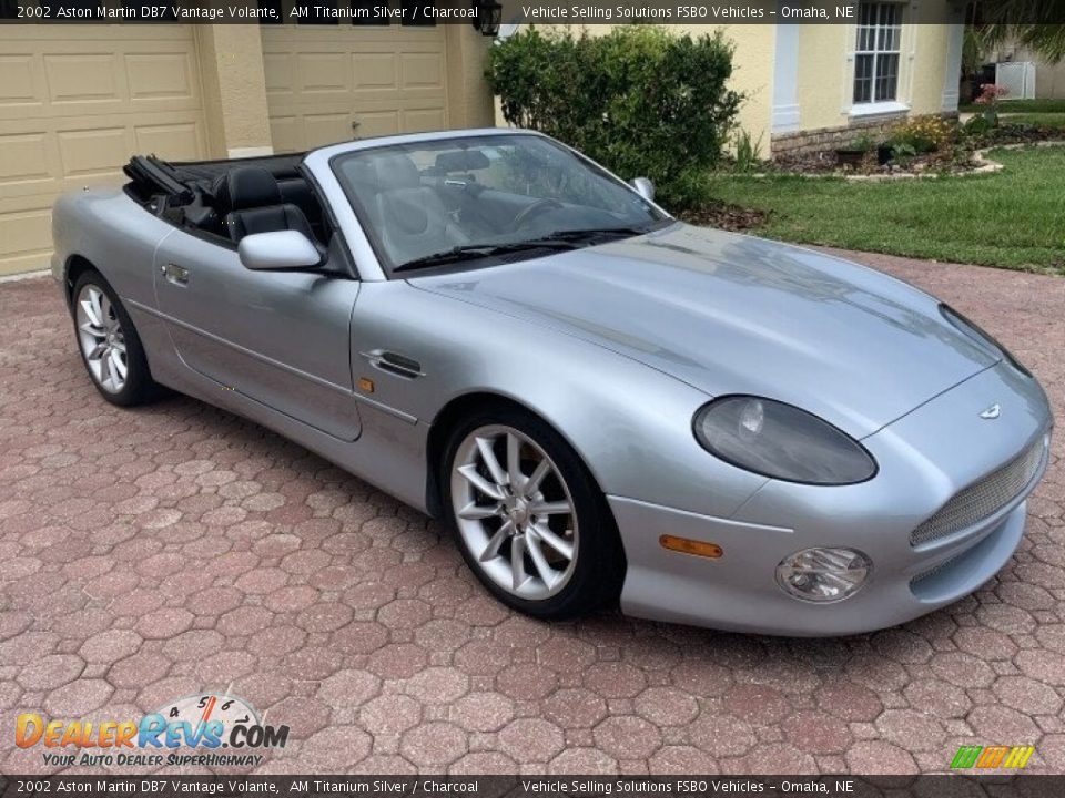 2002 Aston Martin DB7 Vantage Volante AM Titanium Silver / Charcoal Photo #14