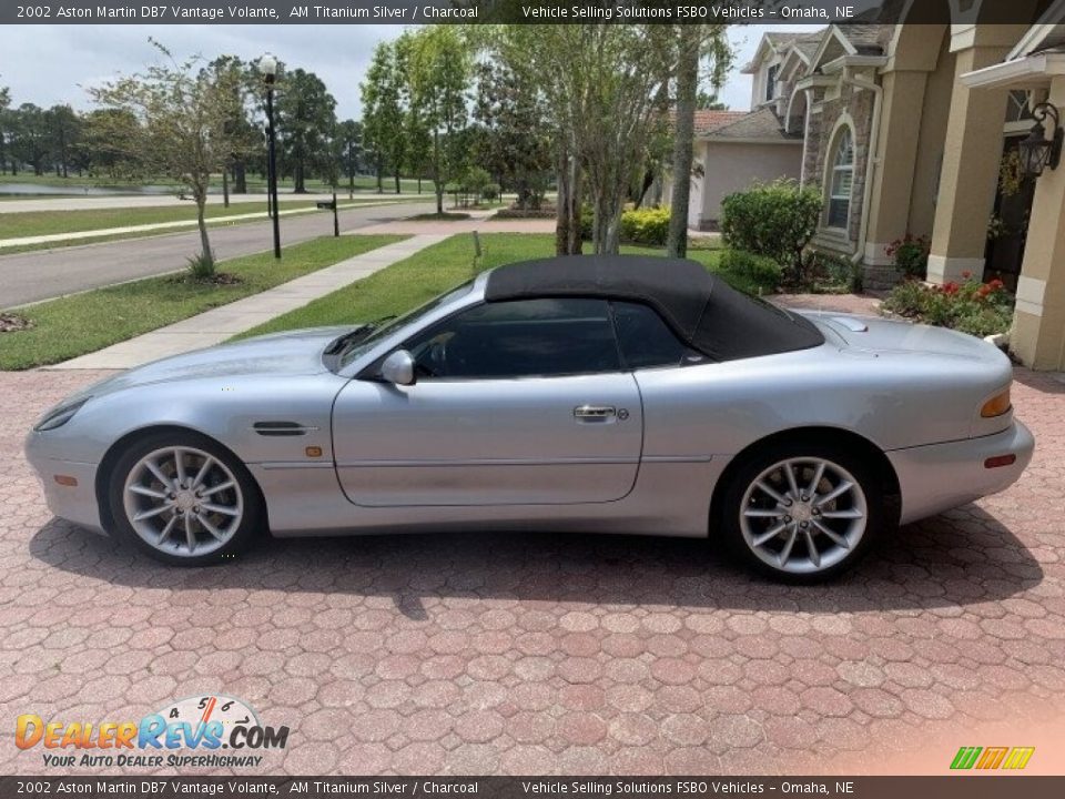 2002 Aston Martin DB7 Vantage Volante AM Titanium Silver / Charcoal Photo #15