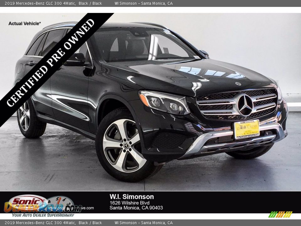 2019 Mercedes-Benz GLC 300 4Matic Black / Black Photo #1